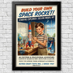 Póster Publicidad icónica de la década de 1960