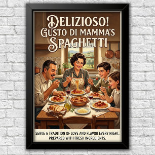 Póster Publicidad icónica de la década de 1960 