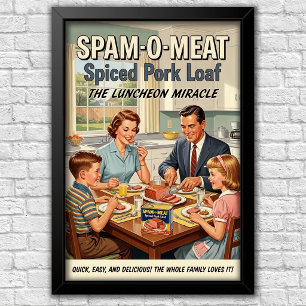 Póster Publicidad icónica de la década de 1960
