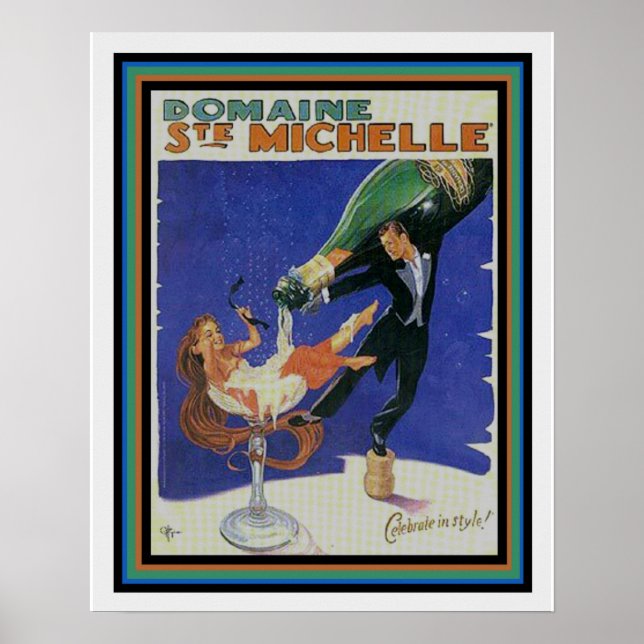 Póster Publicidad impresa en Domaine Ste Michelle 16 x 20 (Frente)