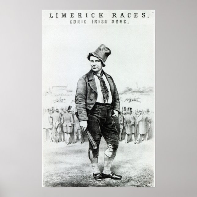 Póster Publicidad para las 'carreras de Limerick' (Frente)
