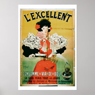 Póster Publicidad para "L'Excellent Beef Consomme" (col.