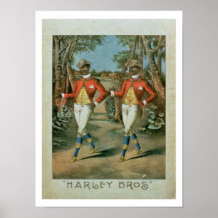 Póster Publicidad para los 'Harley Brothers' (color li