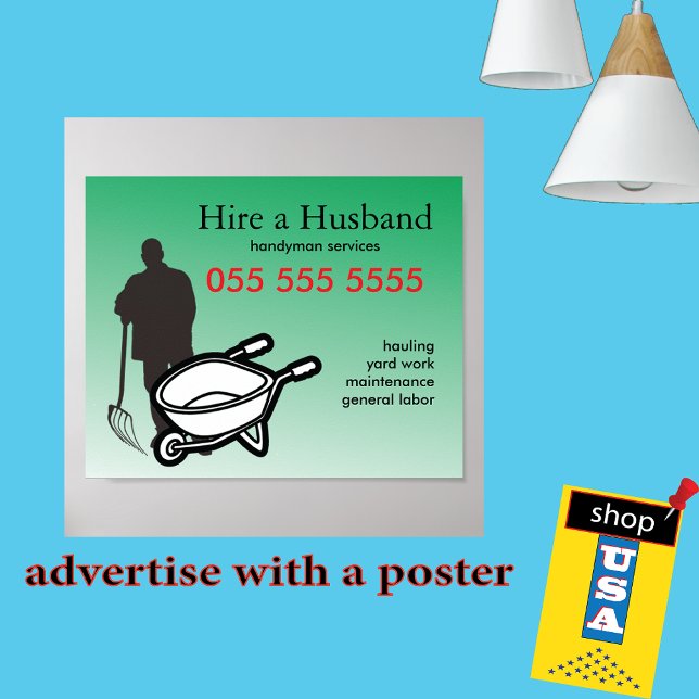Póster Publicidad para pequeñas empresas HandyMan (Subido por el creador)