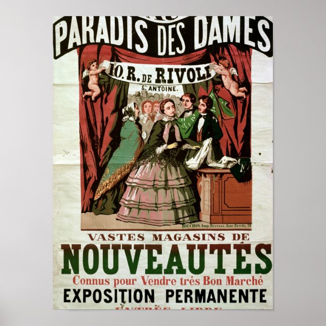 Póster Publicidad poster 'Au Paradis des Dames' (Frente)