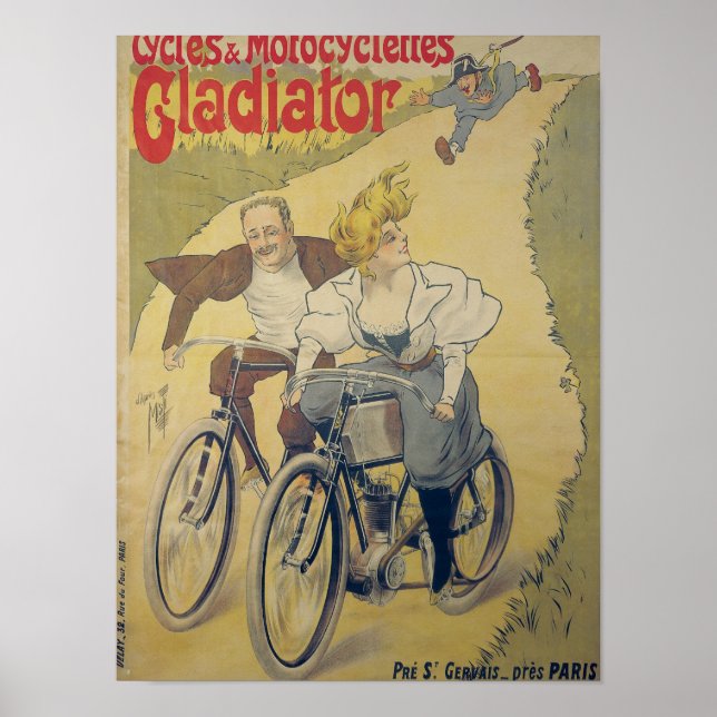 Póster Publicidad poster Bicicletas Gladiator (Frente)