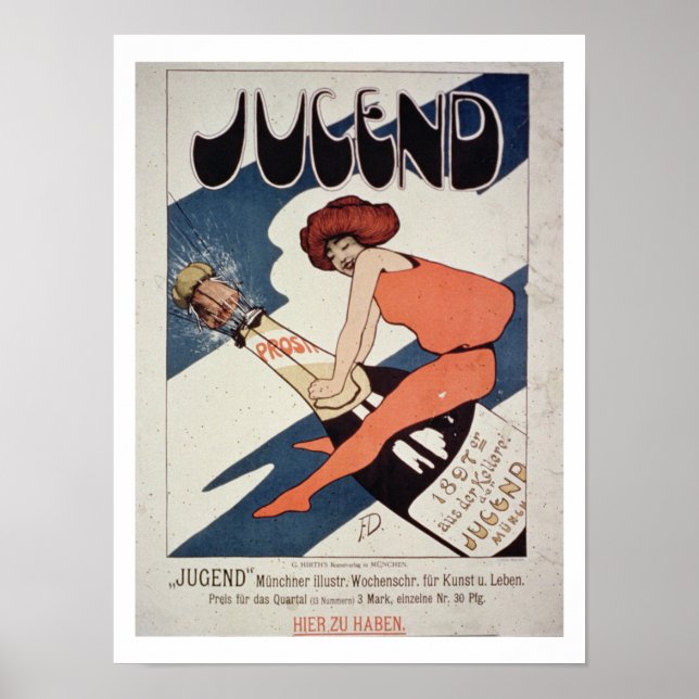 Póster Publicidad poster 'Jugend, ilustrada Weekly Mag (Frente)
