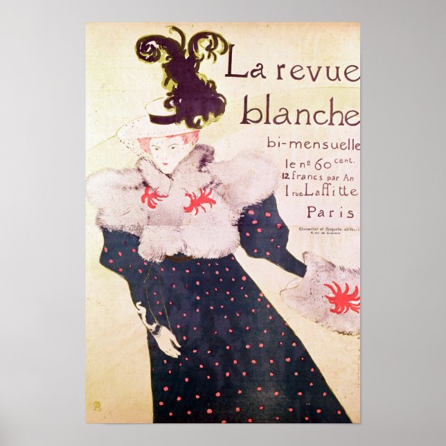 Póster Publicidad poster "La Revue Blanche", 1895 (Frente)