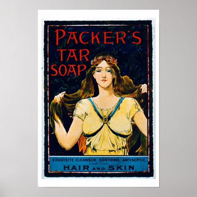 Póster Publicidad poster 'Packer's Tar Soap' (Jabón de ab (Frente)