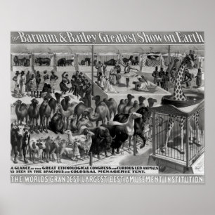 Póster Publicidad poster, 'The Barnum y Bailey