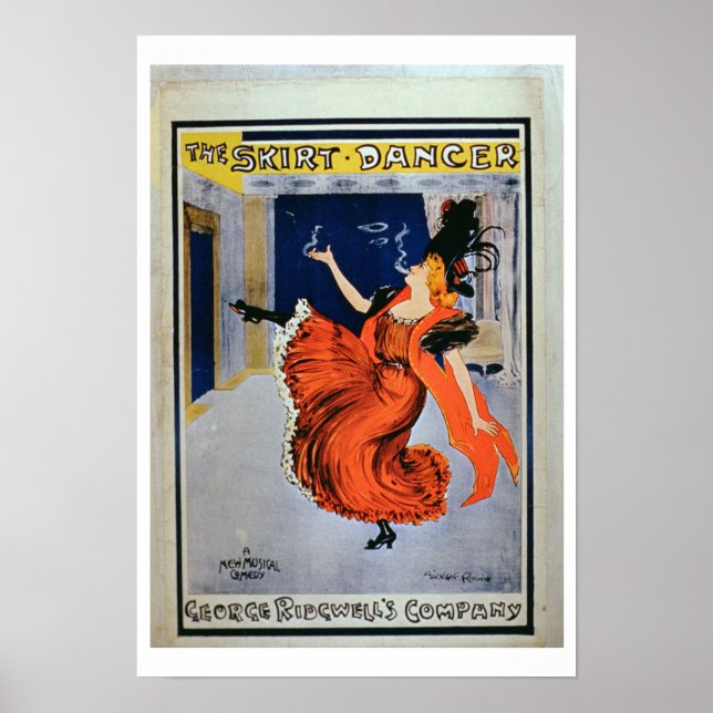 Póster publicidad poster "The Skirt Dancer", realizada po (Frente)