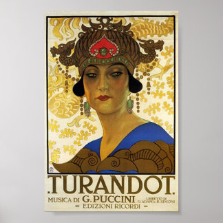 Póster Puccini / Turandot