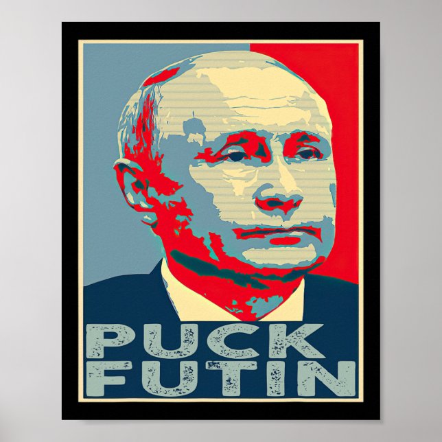 Póster Puck Futin Hope I Stand With Ukraine  (Frente)