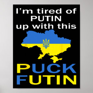 Póster Puck Futin Meme Orgulloso Del Mapa De Ucrania Ucra