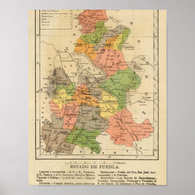 Póster Puebla, México (Frente)