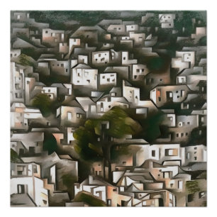 Póster Pueblo Abandonado De Kayakoy Fethiye Arte Paisajís