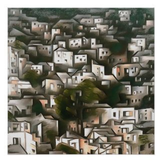 Póster Pueblo Abandonado De Kayakoy Fethiye Arte Paisajís