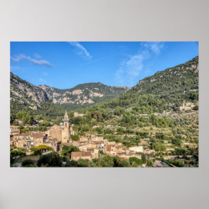 Póster Pueblo antiguo de Valldemossa - Mallorca, España