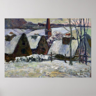 Póster Pueblo bretón debajo de la nieve, 1894