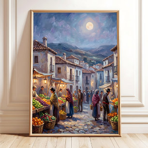 Póster Pueblo Campestre Luminoso