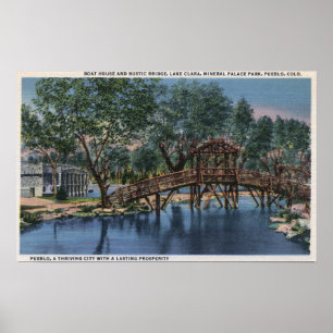 Póster Pueblo, Colorado - casa barco y rústico