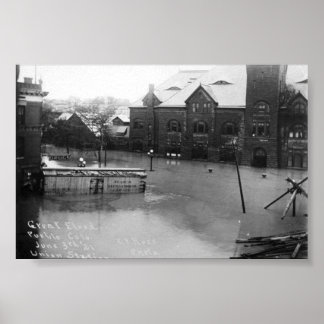 Póster pueblo, colorado flood