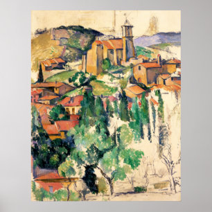 Póster Pueblo de Gardanne, Paul Cézanne