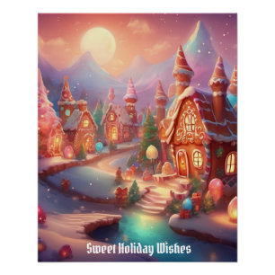 Póster Pueblo de Gingerbread