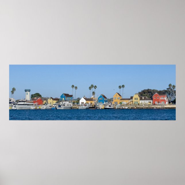 Póster Pueblo de los pescadores - Marina Del Rey, CA (Frente)