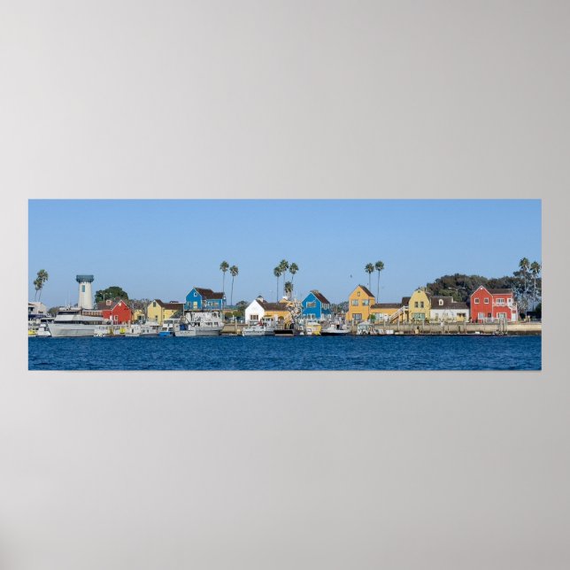 Póster Pueblo de los pescadores - Marina Del Rey, CA (Frente)