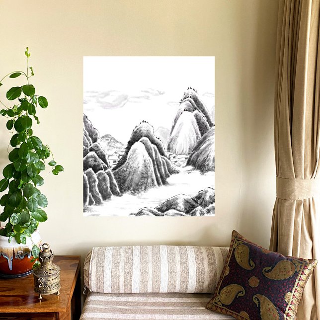 Póster Pueblo de Montaña - Tinta (Subido por el creador)
