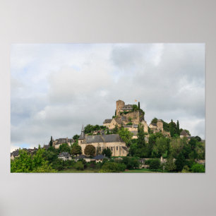 Póster Pueblo de Turenne en Francia