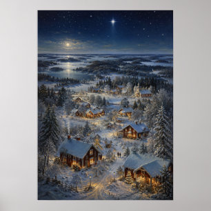 Póster Pueblo de Yuletime I - Pueblo del Distrito de los
