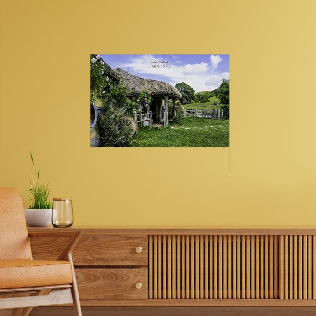 Póster Pueblo Hobbiton, Nueva Zelanda, (Salón 2)