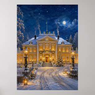 Póster Pueblo Navideño IV - Mansión de Navidad