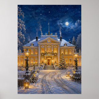 Póster Pueblo Navideño IV - Mansión de Navidad