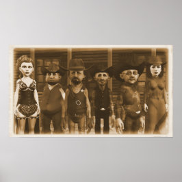 Póster Pueblo Occidental - Pequeño Poster