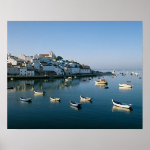 Póster Pueblo pesquero de Ferragudo, Algarve, Portugal 2
