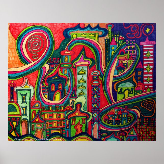 Póster Pueblos de mi vida (Frente)