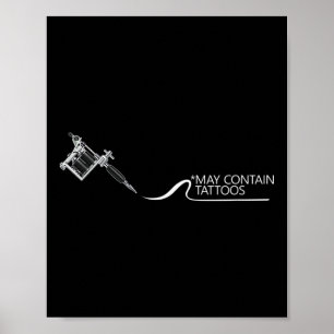 Póster Puede contener Tatuaje de tinta para artista Tatto