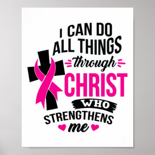 Póster Puede hacer todas las cosas a través de Cristo Cán