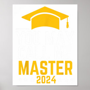 Póster Puede Llamarme Graduación de Maestría 2024