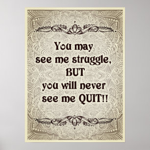 Póster Puede que me veas luchando - Cita positiva