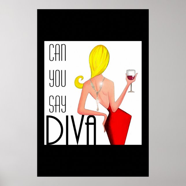 Póster "¿Puedes decir DIVA?" (Frente)