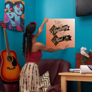 Póster Puedes Hacer Cualquier Cita De Terracotta Rosa