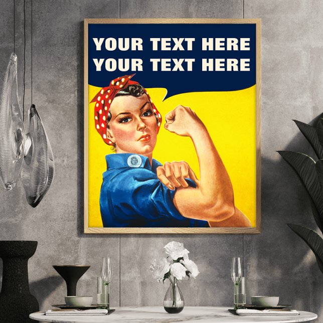 Póster Puedes Hacerlo Rosie The Riveter Feminist (Subido por el creador)