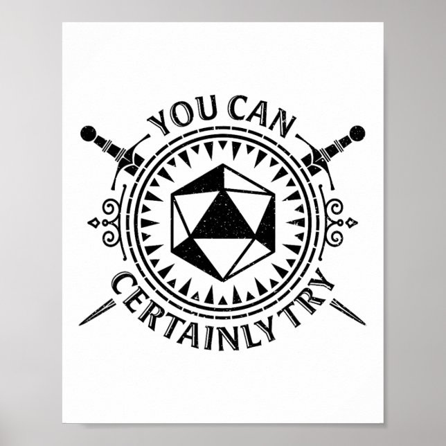 Póster Puedes Intentar con Seguridad Roleplay de Mesa de  (Frente)