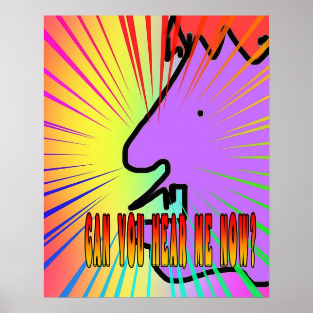 Póster ¿Puedes Oírme Poster? (Frente)