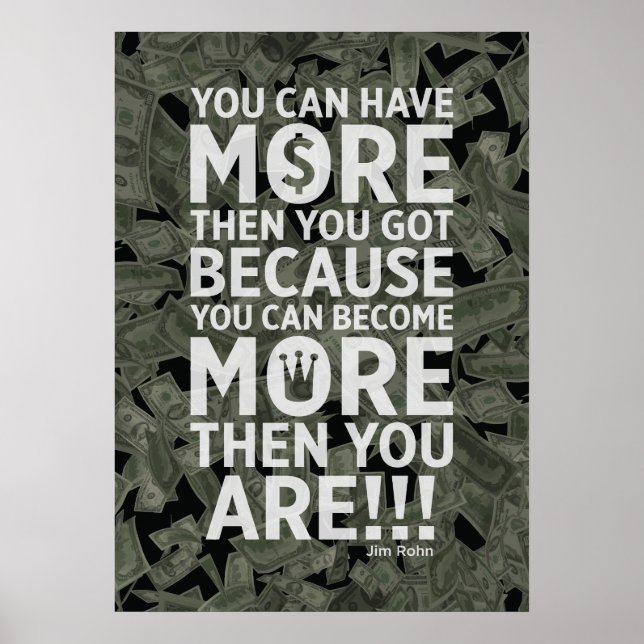 Póster Puedes tener más de lo que tienes - Ley de atracci (Frente)