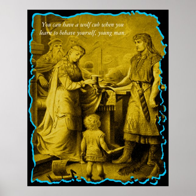 Póster Puedes tener un cachorro de lobo... (Frente)